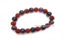 Amethyst Rudraksha Elastic bracelet